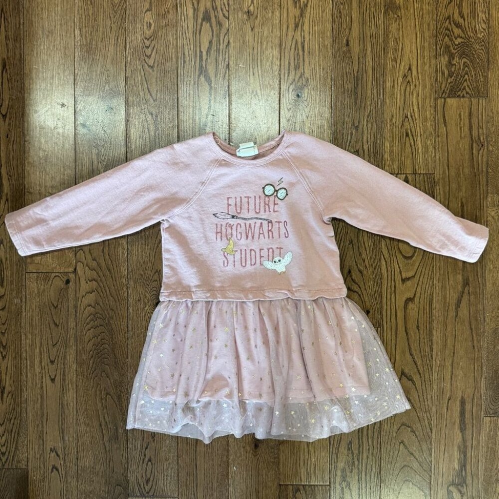 H&M x Harry Potter Pink Future Hogwarts Student Dress. Size 4T